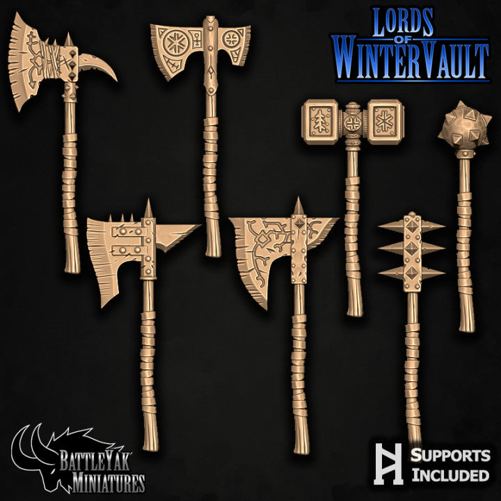 Lords of Wintervault Festive Weapons Customisation Pack (7 Variants Available) - Battle Yak