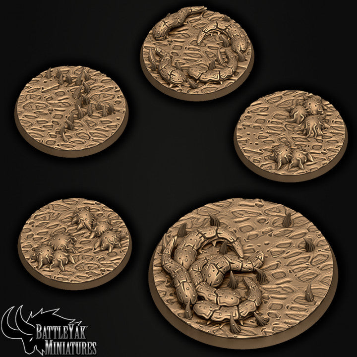 Primal Growth Bases - Spikes, Eggs and Tendrils Terrain Base Set (15 Variants Available) - Battle Yak