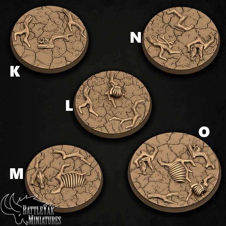 Grolkaur Khanate Bases - Wasteland Base Set (19 Variants Available) - Battle Yak
