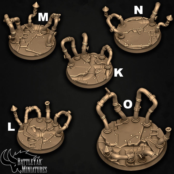 Wyzerd Skitterlair Bases, Pipes and Tubes Base Set (15 Variants Available) - Battle Yak