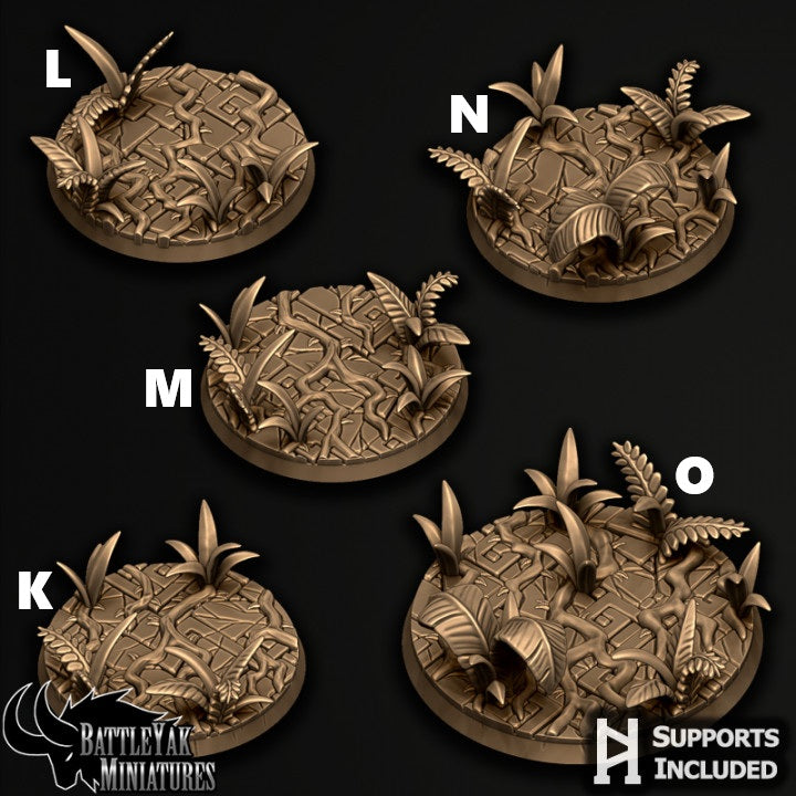 Golden City Bases - Jungle Temple Base Set (15 Variants Available) - Battle Yak