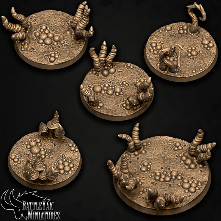 Plague Garden Bases - Diseased Tendrils , Fungus and Pustules Base Set (15 Variants Available) - Battle Yak