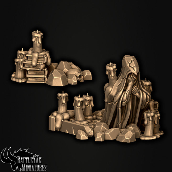 Beyond Mortality Terrain - Gravestones and Dungeon Setpieces (20 Variants Available) - Battle Yak