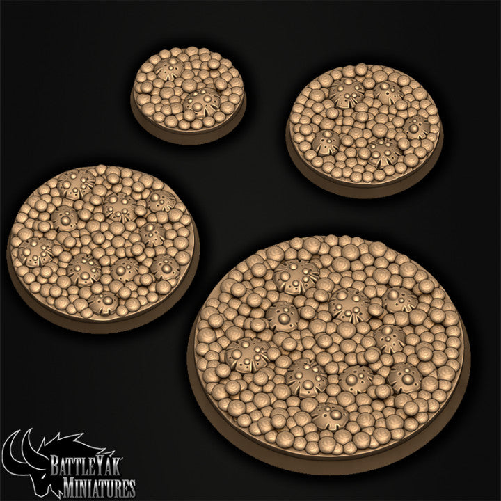 Bloomcavern Bases - Mushroom Terrain Base Set (19 Variants Available) - Battle Yak