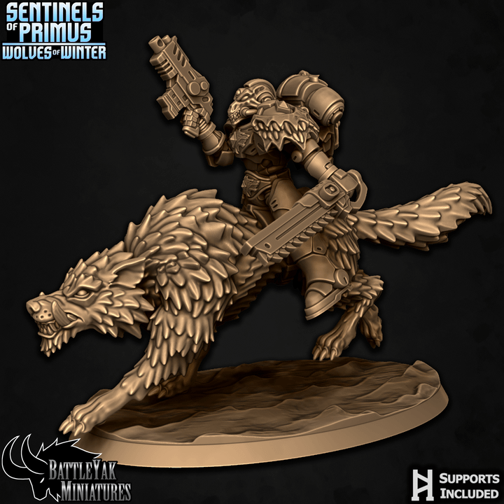 Wolves of Winter, Warfrost Battlewolf Riders (4 Variants Available) - Battle Yak