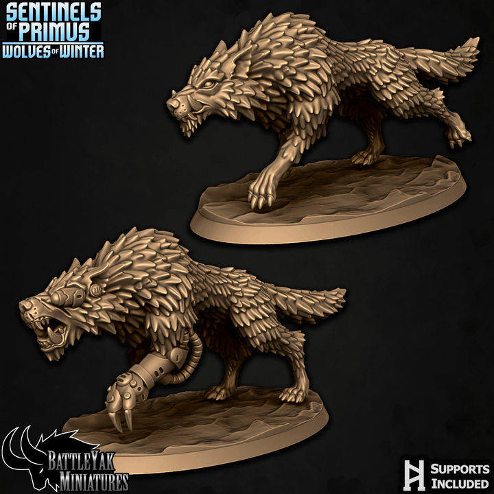 Warfrost Battlewolves (4 Variants Available) - Battle Yak