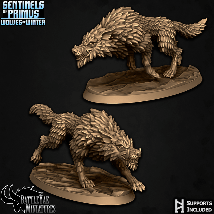 Warfrost Battlewolves (4 Variants Available) - Battle Yak