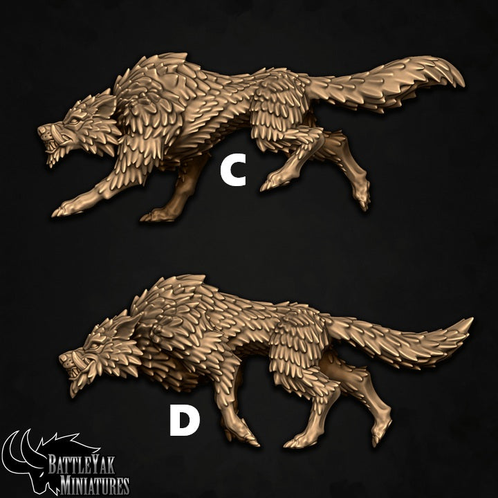 Warfrost Battlewolves (4 Variants Available) - Battle Yak