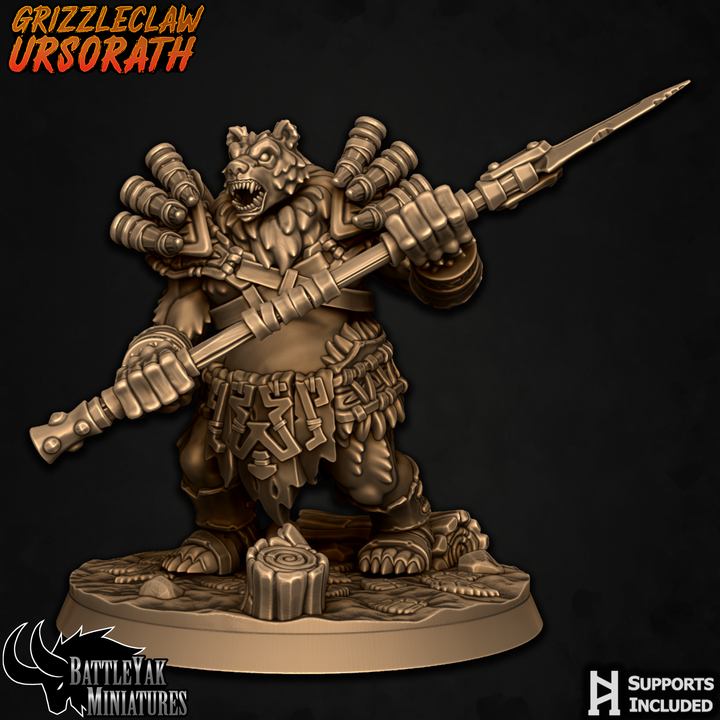 Grizzleclaw Ursus, Bearzerkers (4 Variants Available) - Battle Yak