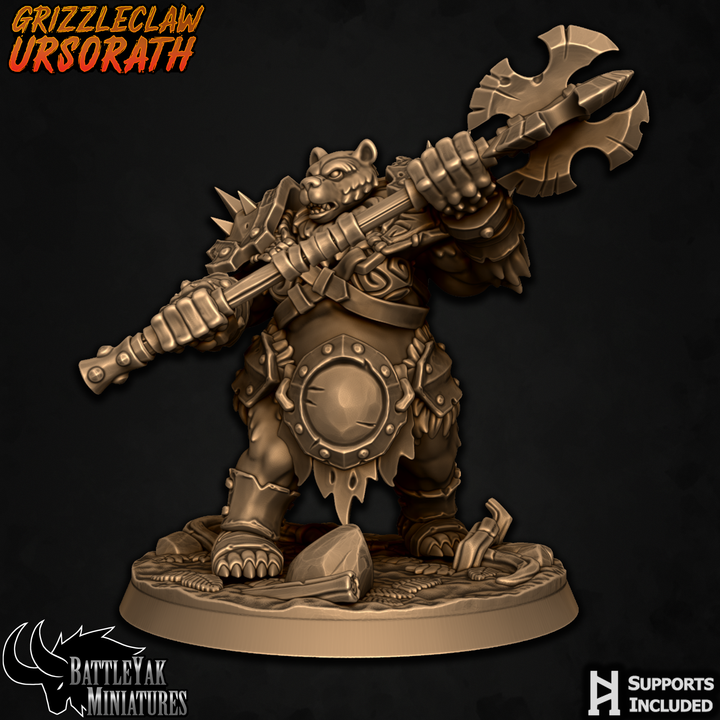 Grizzleclaw Ursus, Bearzerkers (4 Variants Available) - Battle Yak