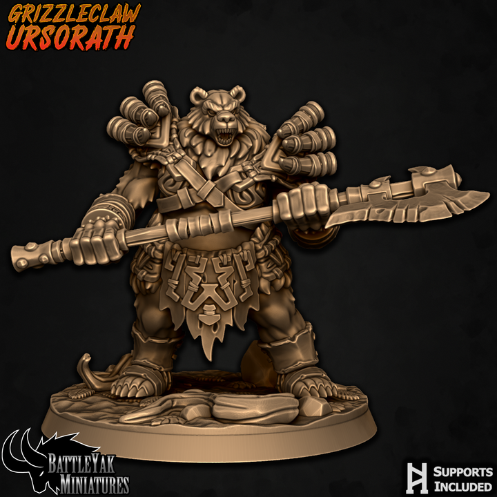Grizzleclaw Ursus, Bearzerkers (4 Variants Available) - Battle Yak