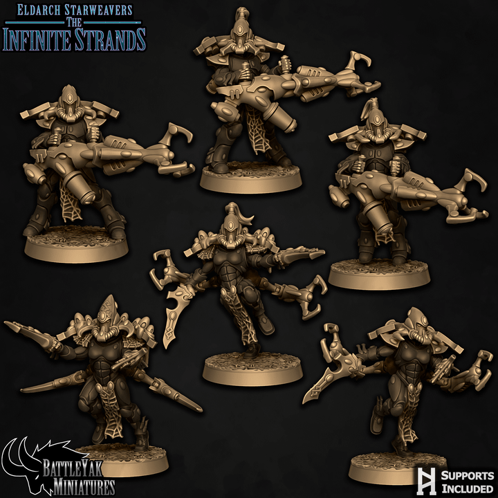 Eldarch Strandwalkers, Cosmic Crabs (6 Variants Available) - Battle Yak