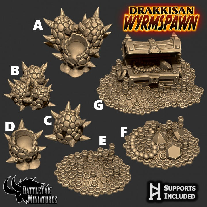 Drakkisan Wyrmspawn Decorations, Customisation Pack (15 Variants Available) - Battle Yak