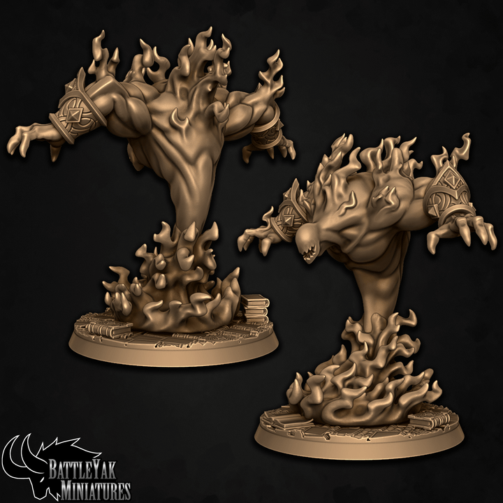 Fire Elementals (4 Variants Available) - Battle Yak