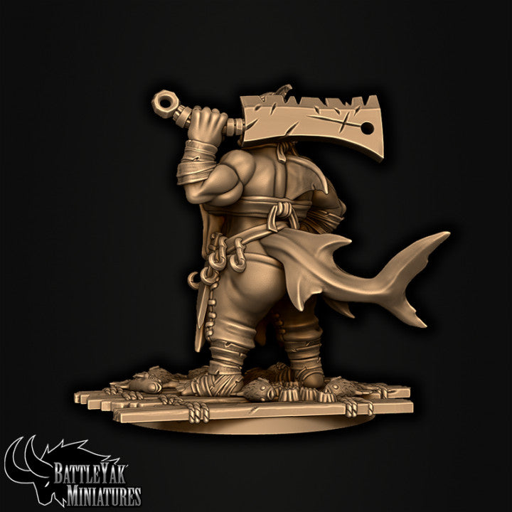 Sharkzerker, Fishmonger's Wife - Shark Folk Merchant Pinup - Battle Yak