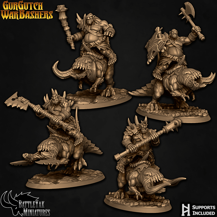 GurGutch Mud Dragon Riders (4 Variants Available) - Battle Yak