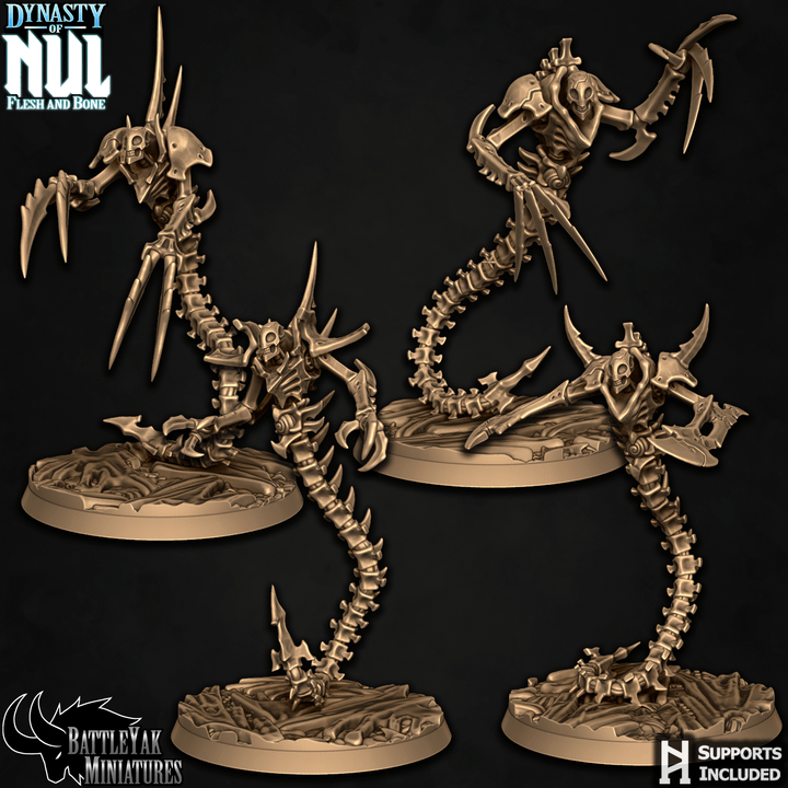 Dynasty of Nul, Necrovipers - Bone Construct Serpents (4 Variants Available) - Battle Yak