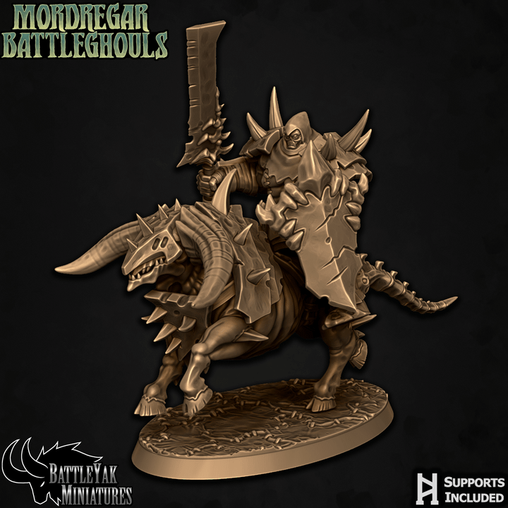 Mordregar Battleghouls, Necroxen Riders (4 Variants Available) - Battle Yak