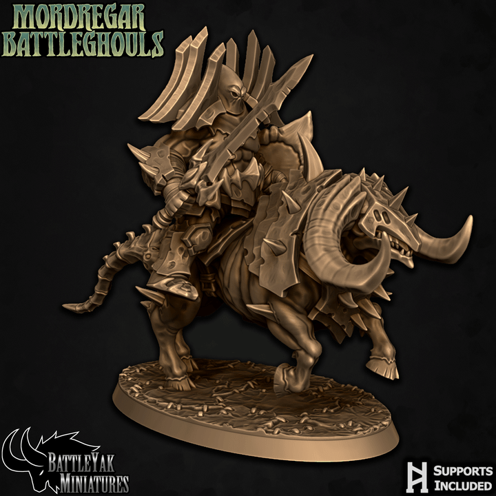 Mordregar Battleghouls, Necroxen Riders (4 Variants Available) - Battle Yak