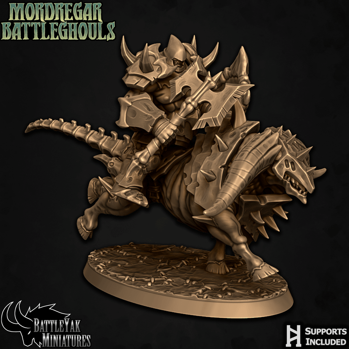 Mordregar Battleghouls, Necroxen Riders (4 Variants Available) - Battle Yak