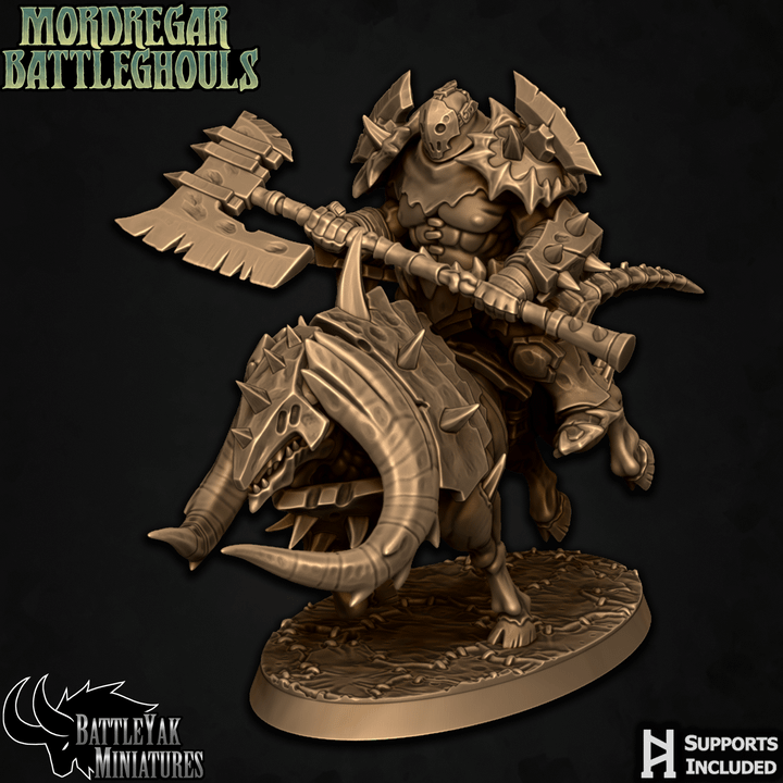 Mordregar Battleghouls, Necroxen Riders (4 Variants Available) - Battle Yak