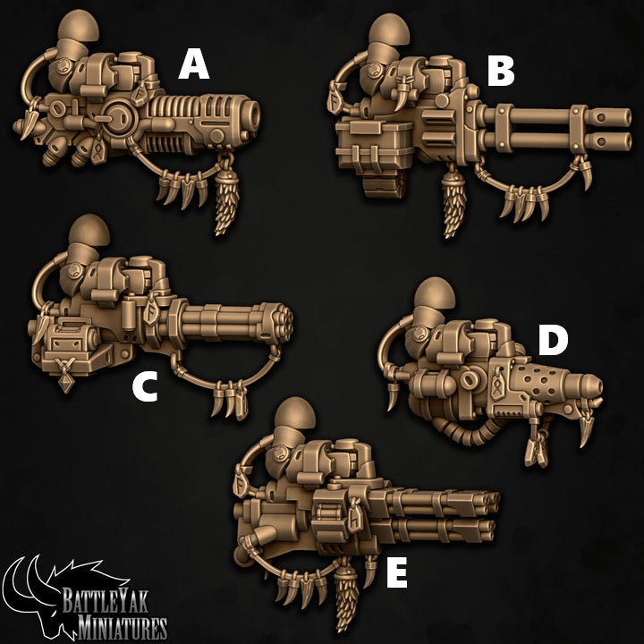 Sentinel Paladins Heavy Guns, Wolves of Winter Customisation Pack - 32mm Scale (5 Variants Available) - Battle Yak