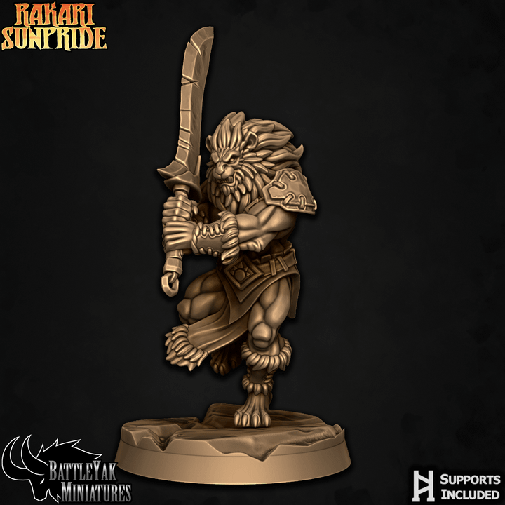 Rakari Prideclaws, Lion Warriors - Set 1 (6 Variants Available) - Battle Yak