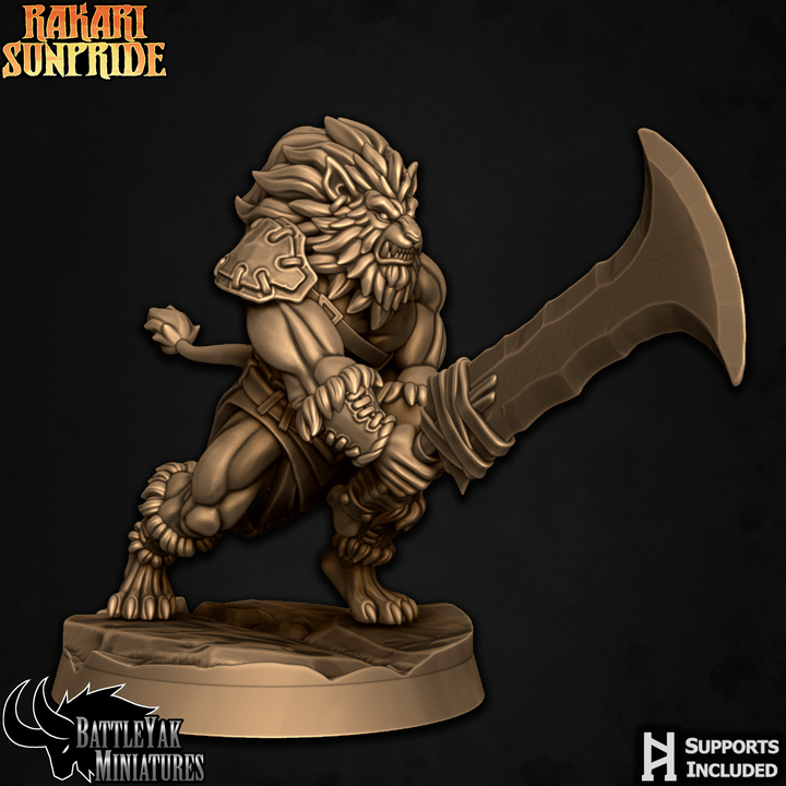 Rakari Prideclaws, Lion Warriors - Set 1 (6 Variants Available) - Battle Yak