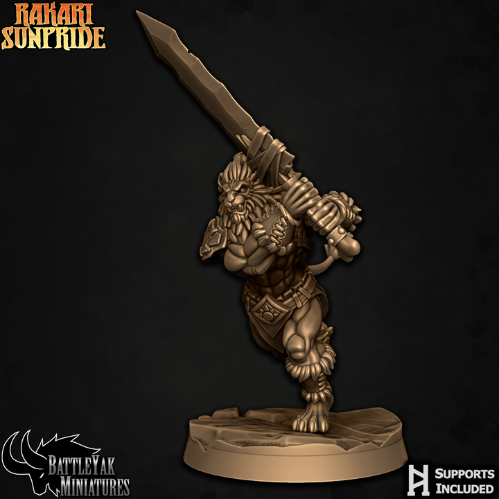 Rakari Prideclaws, Lion Warriors - Set 1 (6 Variants Available) - Battle Yak