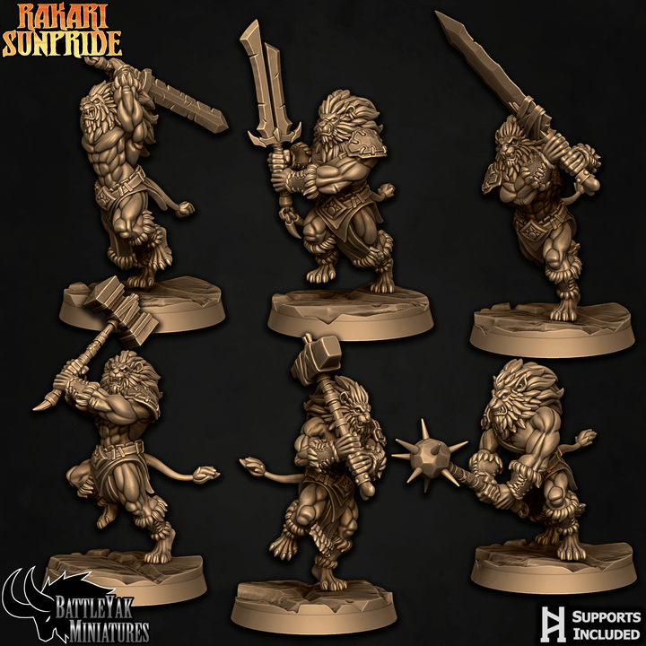 Rakari Prideclaws, Lion Warriors - Set 2 (6 Variants Available) - Battle Yak