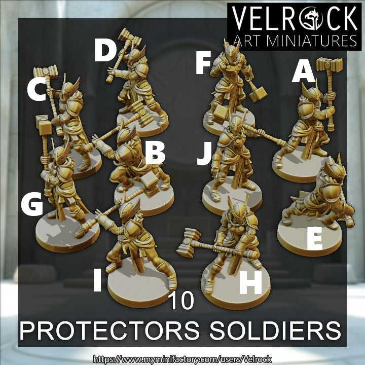 Protectors of the Old Gods, Soldiers (10 Variants Available) - Velrock