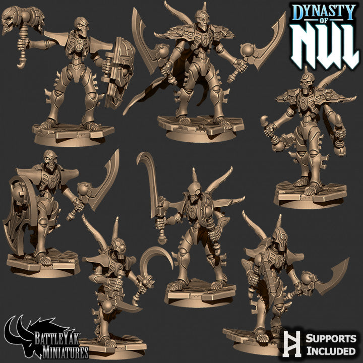 Dynasty of Nul Risen - Undead Construct Soldiers (8 Variants Available) - Battle Yak