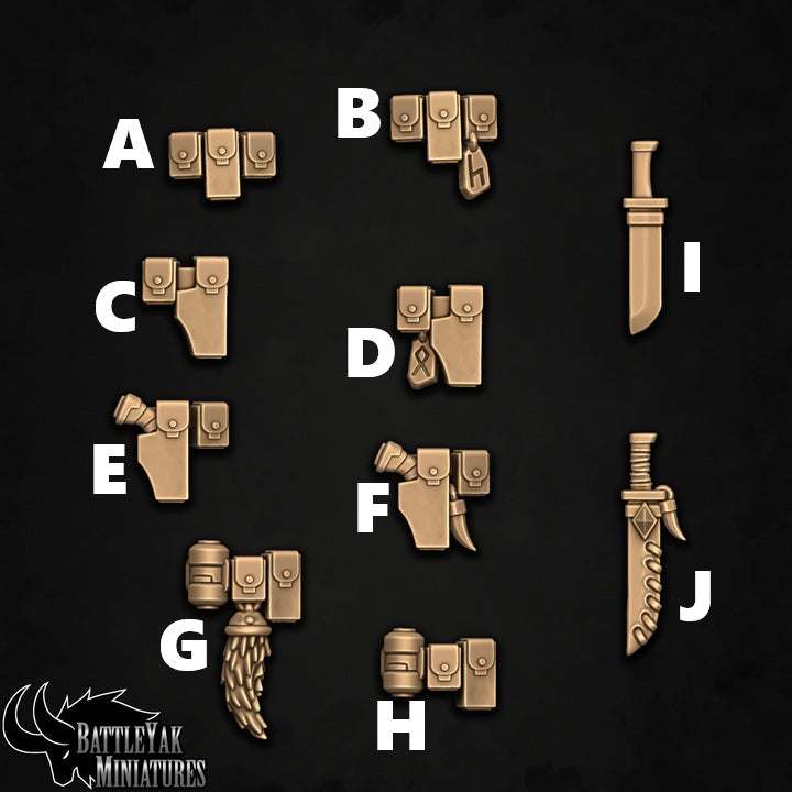 Sentinel Bits, Customisation Pack - 28mm Scale (10 Variants Available) - Battle Yak