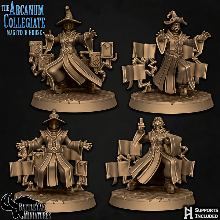 Tome Spellburners, Fire and Book Wizards (4 Variants Available) - Battle Yak