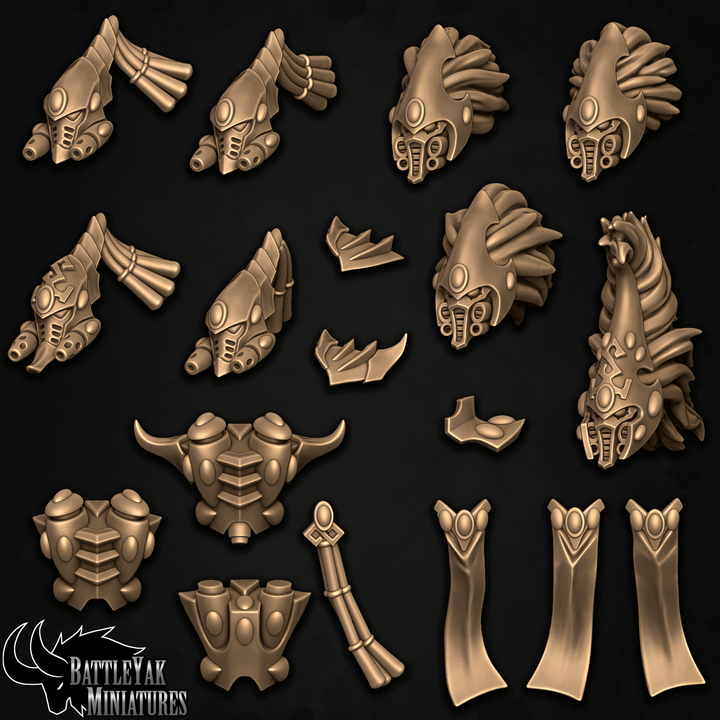 Strand Walkers, Light Soldiers Customisation Pack - 32mm Scale (18 Variants Available) - Battle Yak