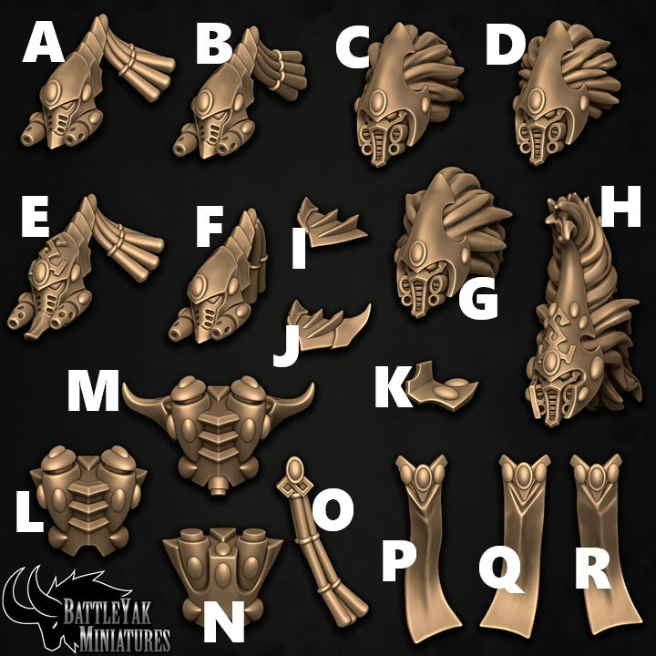 Strand Walkers, Light Soldiers Customisation Pack - 32mm Scale (18 Variants Available) - Battle Yak