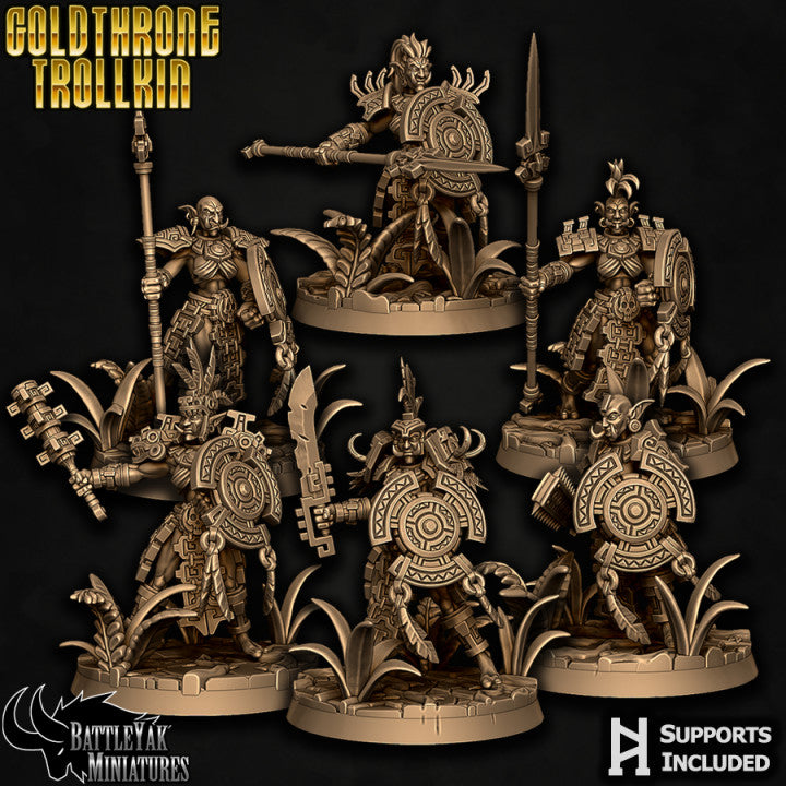 Goldthrone Trollkin, Female Gang (6 Variants Available) - Battle Yak
