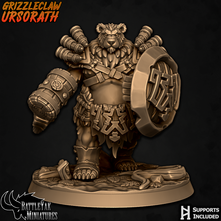 Grizzleclaw Ursus, Warrior Men (4 Variants Available) - Battle Yak