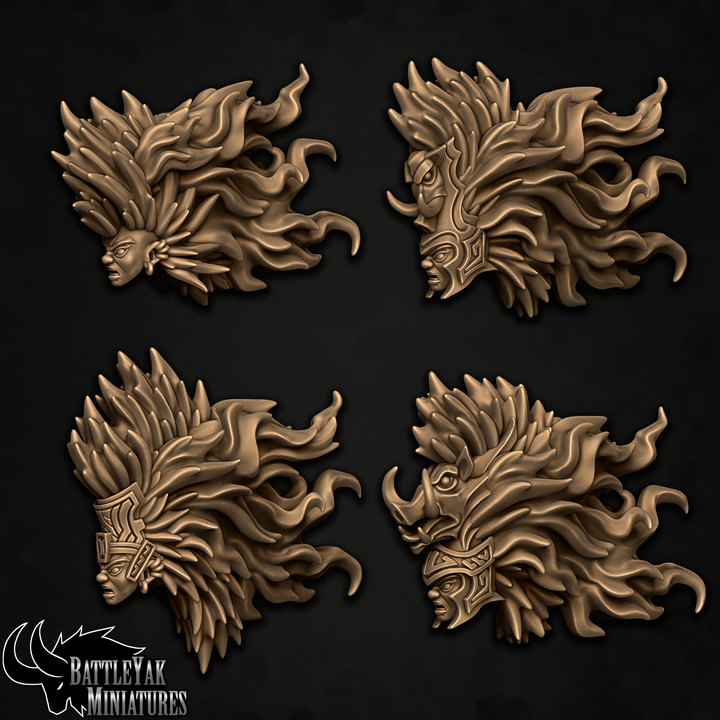 Wrathforged Wydowslayer Heads, Customisation Pack - 28mm Scale (20 Variants Available) - Battle Yak