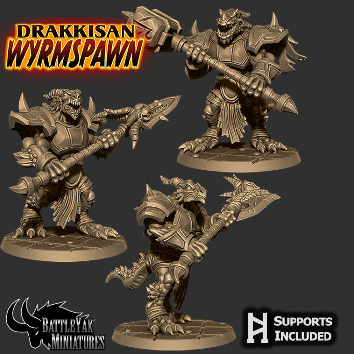 Drakkisan Wyrmspawn, Wyrmidons (3 Variants Available) - Battle Yak