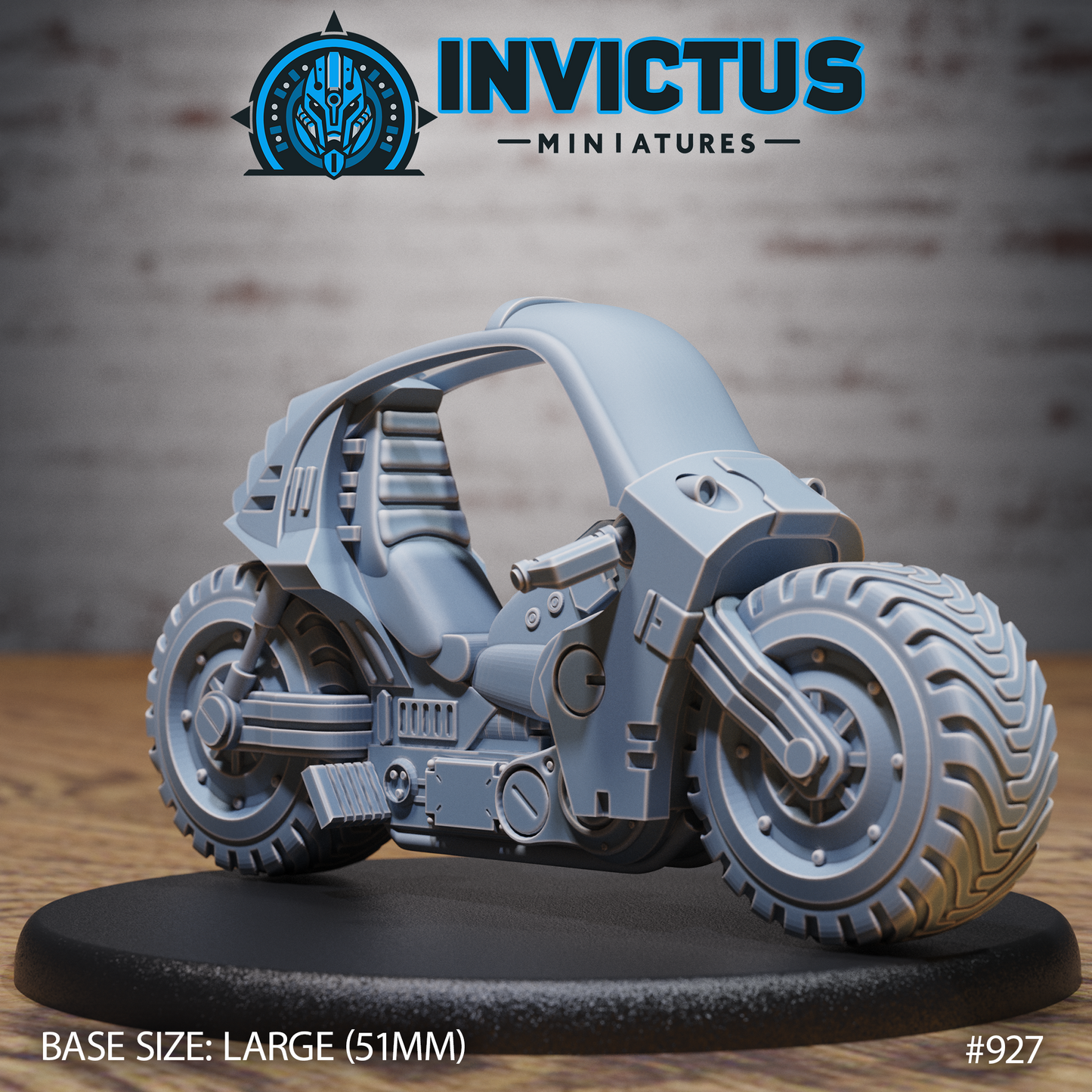 All-Terrain Monocycle (4 Variants Available) - Invictus Miniatures