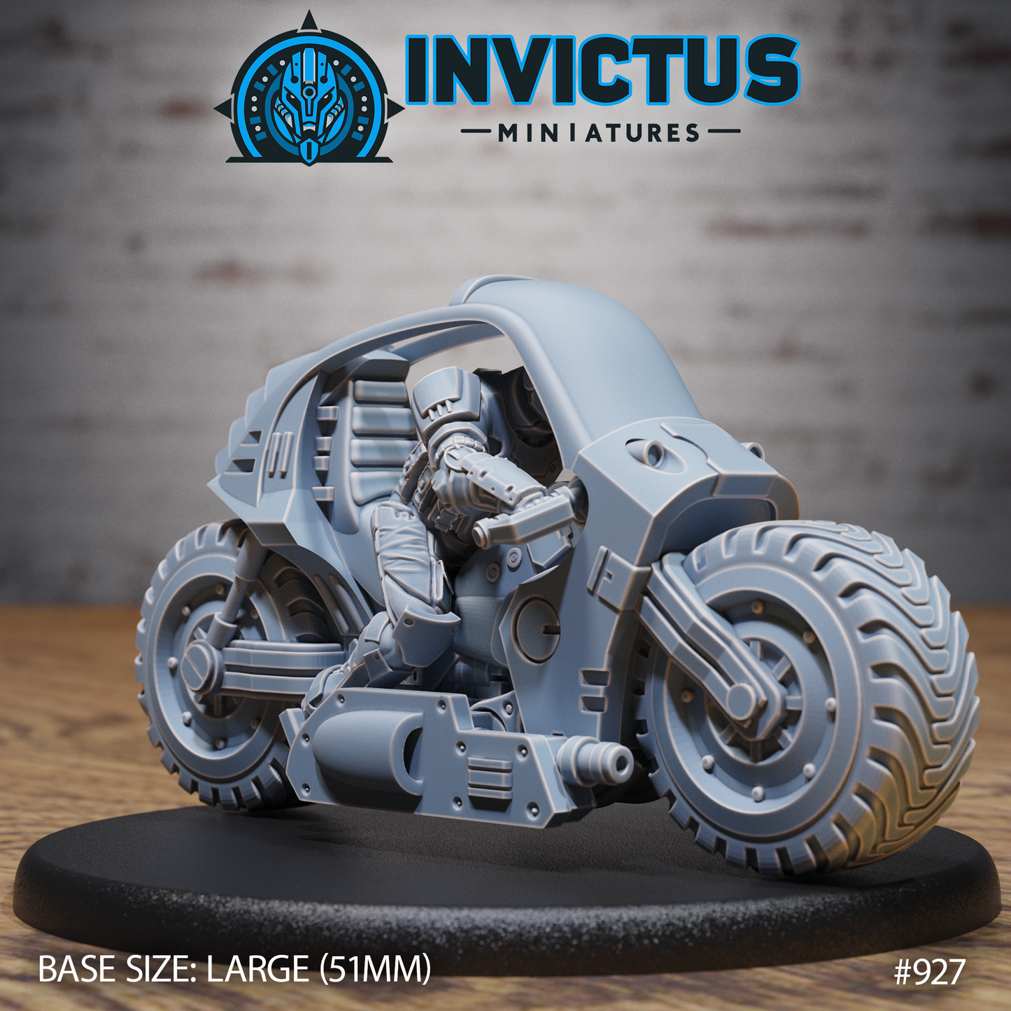 All-Terrain Monocycle (4 Variants Available) - Invictus Miniatures