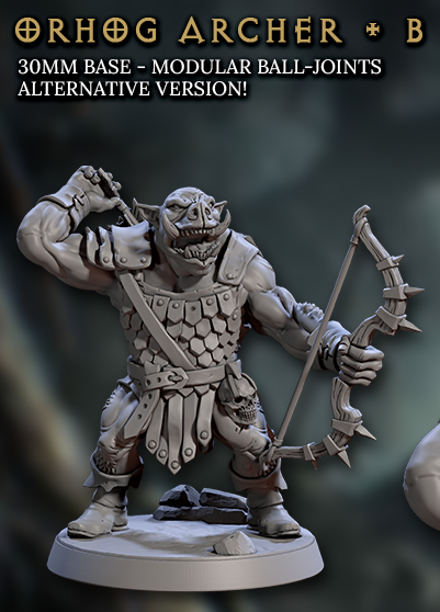 Orhog Archers, Pig Orc Warband Ranged Squad (4 Variants Available) - Artisan Guild