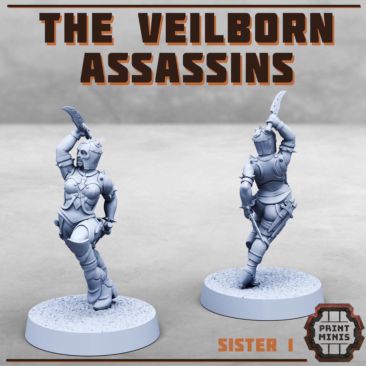 Veilborn Assassins (2 Variants Available) - Print Minis