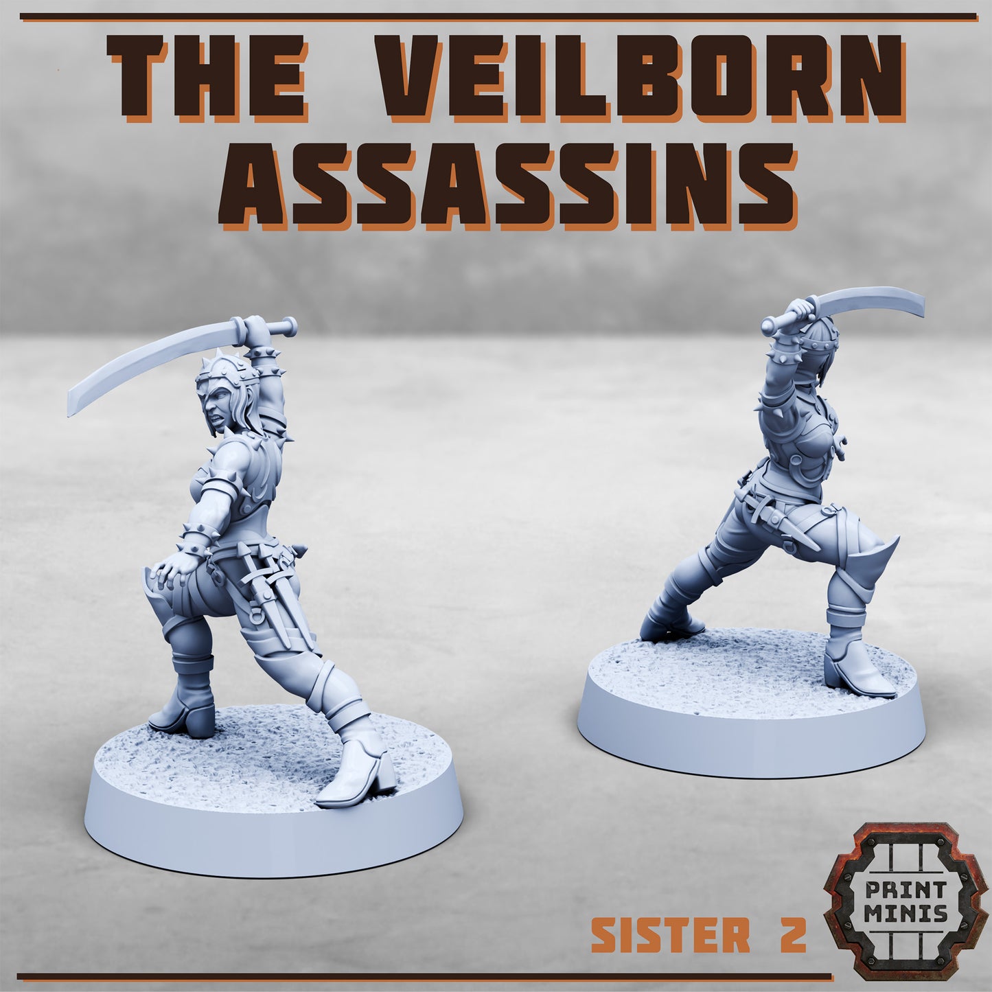 Veilborn Assassins (2 Variants Available) - Print Minis