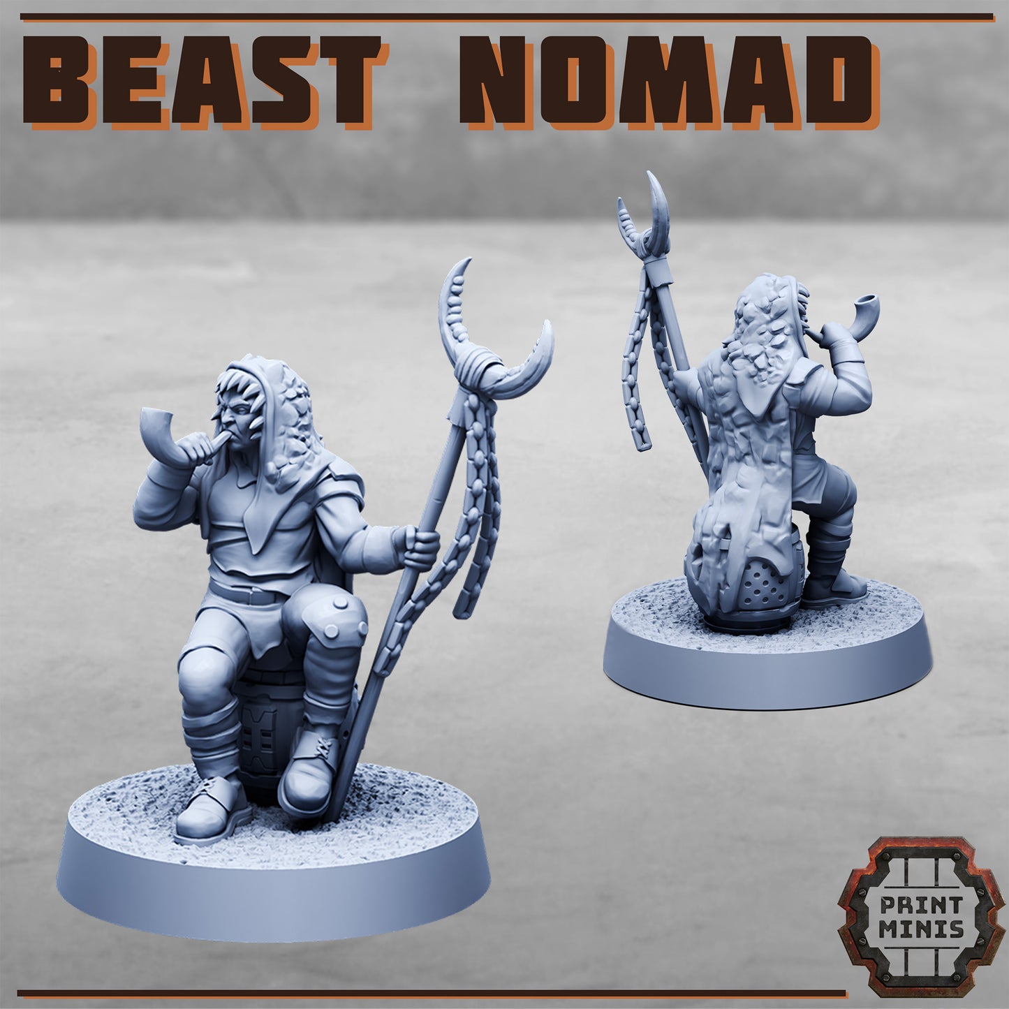 Beast Nomad and Rocksaws (3 Variants Available) - Print Minis