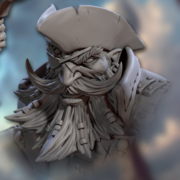 Brokk Bronzewind, Dwarven Hero (2 Variants Available) - Artisan Guild