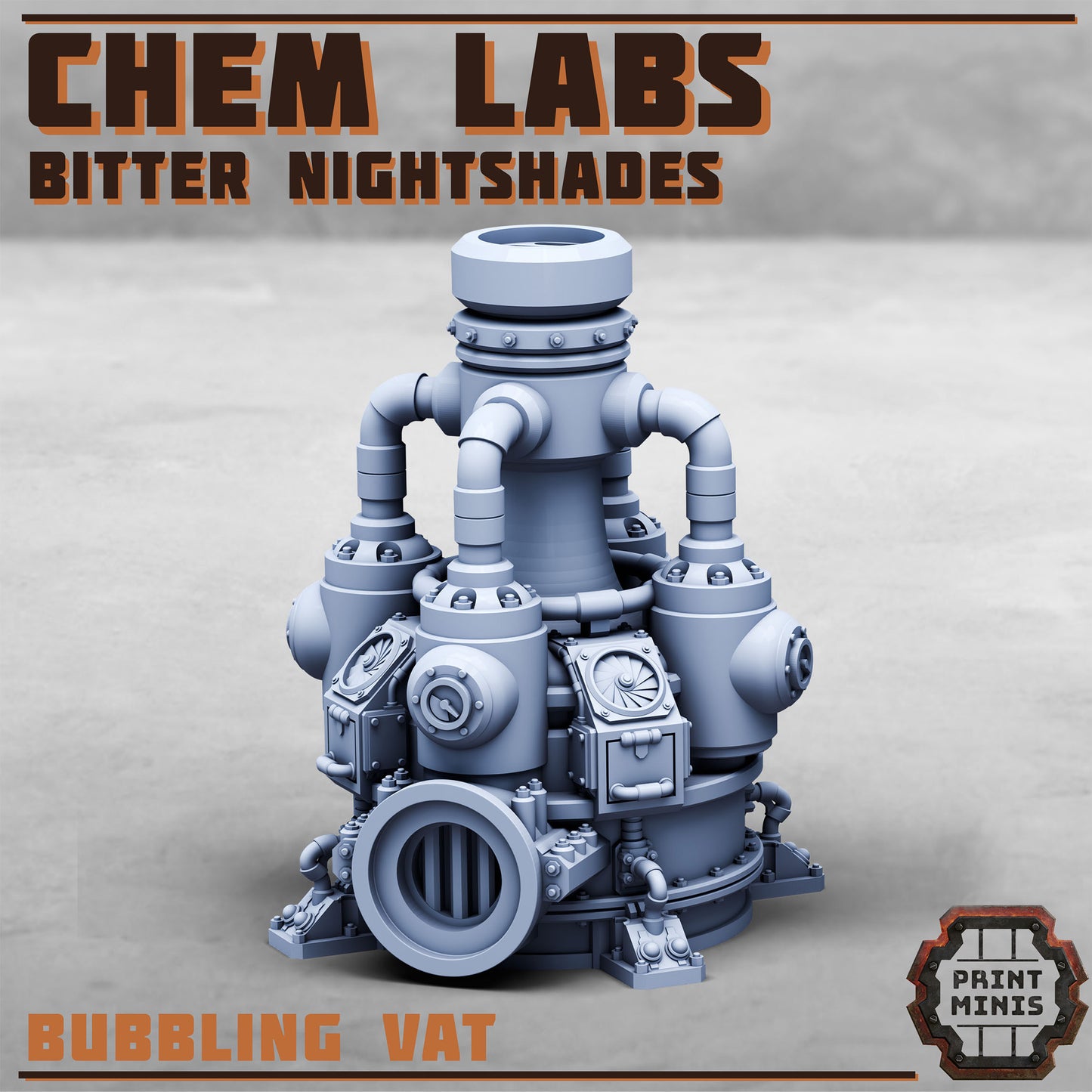 Chem Labs, Bitter Nightshade Terrain, Scenery Kit - 32mm Scale (7 Variants Available) - Print Minis