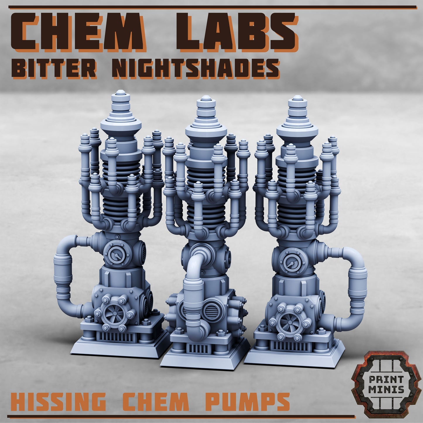 Chem Labs, Bitter Nightshade Terrain, Scenery Kit - 32mm Scale (7 Variants Available) - Print Minis