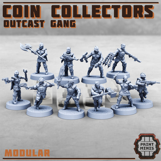 Coin Collectors, Wealth Gang - Set 2 (4 Variants Available) - Print Minis